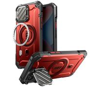 Supcase, Custodia per iPhone 16e Antiurto Copertura Fotocamera, Rosso