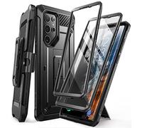 SUPCASE Custodia per Samsung Galaxy S22 Ultra (6,8 pollici) 5G [Unicorn Beetle Pro] con 2 frontali (senza pellicola protettiva + pellicola protettiva) edizione 2022 (nero)