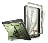 SUPCASE Guldan - Custodia per iPad Air da 11 pollici, 6a generazione M2 2024, [pellicola protettiva integrata e portamatite e supporto] Custodia robusta a corpo intero per iPad Air 6a/5a/4a