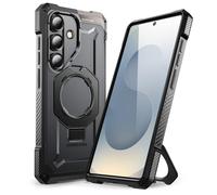 SUPCASE Magnetica Cover per Samsung Galaxy S25 con Supporto, [Supporta S Pen] [Compatibile con MagSafe] [Protezione di Livello Militare] Custodia Anticaduta Resistente per S25 (Nero)
