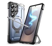 SUPCASE Magnetica Cover per Samsung Galaxy S25 Ultra con Supporto, [Supporta S Pen] [Compatibile con MagSafe] [Protezione di Livello Militare] Custodia Anticaduta Resistente per S25 Ultra (Blu)