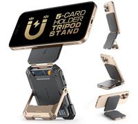 SUPCASE Portafoglio Magsafe Wallet Magnetico Portacarte con Cavalletto, RFID Blocco, [Supporto per 5 Carte] Accessori MagSafe, per iPhone Serie 17/16/15/14/13/12, Non per 13/12 Mini (Desert)