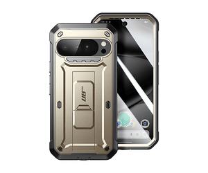 SUPCASE Protettiva SPC-PRO-GD-PX10R Cover per Google Pixel 10/10 Pro, Nero / oro