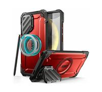 SUPCASE Magnetica Cover per Samsung Galaxy S25 Ultra con Protezione della Fotocamera, [Supporto S Pen] [Compatibile con MagSafe] [Protezione di Livello Militare] Custodia per S25 Ultra (Rosso)