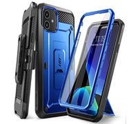 SUPCASE Unicorn Beetle Pro - Custodia a fondina robusta per iPhone 11 da 6,1" (versione 2019), blu scuro