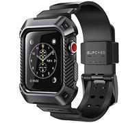 SUPCASE [Unicorn Beetle Pro Custodia per Apple Watch 3 [42 mm], robusta custodia protettiva con cinturini per Apple Watch Series 3/2/1, Nero, 1, Moderno