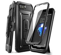 SUPCASE Unicorn Beetle Pro - Custodia per iPhone SE 2022/iPhone SE 2020/iPhone 8/iPhone 7, custodia protettiva integrata per lo schermo (nero)