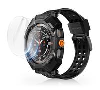 SUPCASE Unicorn Beetle Pro - Custodia per Samsung Galaxy Watch 7 Ultra 47 mm (2024) con cinturino, confezione da 2 pellicole protettive per lo schermo, con cinturino regolabile