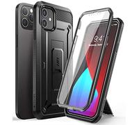 SUPCASE Unicorn Beetle Pro Series - Custodia a fondina con protezione schermo integrata per iPhone 12/12 Pro da 6,1", colore: Nero