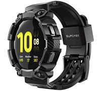 SUPCASE Unicorn Beetle Pro Series - Custodia protettiva resistente con cinturino per Galaxy Watch 4/5/6 [44 mm] (nero), in poliuretano termoplastico policarbonato