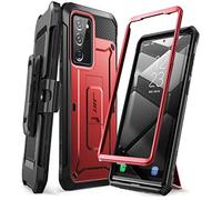 SUPCASE Unicorn Beetle Pro Series - Custodia robusta con supporto per Samsung Galaxy Note 20 Ultra (2020) da 6,9", rosso metallizzato