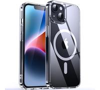 Supdeal Custodia Magnetica per iPhone iPhone 13/ iPhone 14, Compatibile con MagSafe, Antiurto Protezione Case, Silicone Trasparente Cover, Design Caricabatterie Mag Safe, 6,1", Trasparente