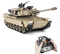 Supdex Carro Armato Telecomandato 1/18, 2.4GHz Telecomando Giocattolo Tanque USA M1A2, Radiocomandato Carro Armato Militare, Con Suoni e Luci, Veicolo Militare RC per Adulti e Bambini che Spara BBS