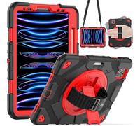 SUPE - Custodia per iPad Air 11" (4a/5a generazione) e iPad Pro 11" (4a/3a generazione), resistente, per bambini, con supporto, tracolla e mano