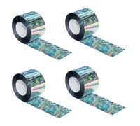 Supecesorio Nastro repellente per uccelli, 4 rotoli da 2,4 x 80 m, riflettente, doppio lato, nastro repellente per uccelli, striscia antipiccione, per giardini, fruttetti