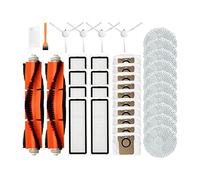 SUPENG Accessori for la Sostituzione del Filtro della Spazzola Laterale Principale e del Panno del mop compatibili con l'aspirapolvere robotico all-in-One XIAOMI Mijia B101CN (Color : 34pcs)