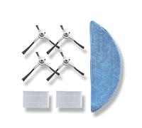 SUPENG Compatibile con Parti di Ricambio compatibili con Robot aspirapolvere X5, X6, X8, Include Spazzola Laterale 4 Pezzi, filtri HEPA 2 Pezzi, mocio 1 Pezzo