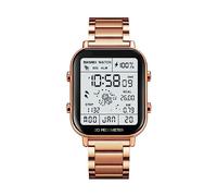 SUPENG Compatibile con SKMEI Fashion Watch Astronaut Electronic LED Digital Watch Cronometro Compatibile con Orologio Multifunzionale Luminoso Impermeabile da Uomo (Color : Rose Gold)