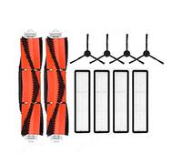 SUPENG Compatibile con Xiaomi Dreame D9 Bot L10 PRO Pezzi di Ricambio Spazzola Principale Laterale Filtro Mop Panno Robot Aspirapolvere Set di Accessori Compatibile con la casa (Color : 10pcs Black)