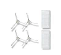 SUPENG Pezzi di Ricambio compatibili con Robot aspirapolvere ABIR R30, Include spazzole Laterali 4 Pezzi, filtri HEPA 2 Pezzi
