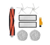 SUPENG Sostituzione del Filtro Lavabile della Spazzola Principale Laterale Compatibile con Dreame Bot W10 Robot aspirapolvere autopulente Mop Cleaner Ricambi Accessori (Color : W10-T1)
