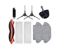 SUPENG Spazzola Principale/Laterale Filtro Hepa Mop Panni Straccio Accessori di Ricambio compatibili con XiaoMi Robot Aspirapolvere Mop 2S XMSTJQR2S Parts (Color : 9pcs-02)