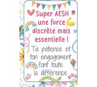 Super AESH - Carnet de notes: Idée cadeau de fin d’année original, pour remercier une AESH, Maîtresse, Nounou, ATSEM