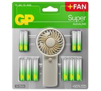 Super Alcalino Aa & AAA Batteria Estate Gruppo Con Senza Ventola, 12+12 Pacco