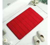 Super assorbente Bath Mat Memory Foam Bathroom Rug, Soft Shower Carpet for Toilet & Bedroom Floor, decorazione per la casa (rosso)