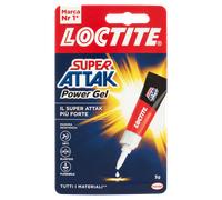 Colla Super Attak Power Flex - gel - 3 gr - trasparente - Loctite