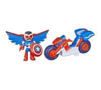 SUPER BIKE CAPTAIN AMERICA SAM WILSON HASBRO IRON MAN E FANTASTICI AMICI GIOCATT