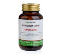 Super Botanic Ashwagandha KSM-66 ed estratto di zafferano - 60 capsule