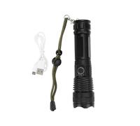 Super Bright Flashlight, Rechargeable Flashlights High Lumens with 5 Modes, Adjustable Tactical Flashlight for Emergency, Camping, Hiking, and Home
