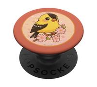 Super carino American Goldfinch Anime Bird Design PopSockets PopGrip Adesivo