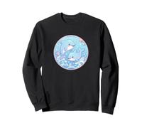 Super Carino Dolphins Friends Anime Ocean Design Felpa