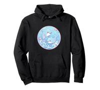 Super Carino Dolphins Friends Anime Ocean Design Felpa con Cappuccio