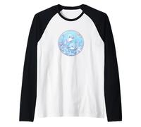 Super Carino Dolphins Friends Anime Ocean Design Maglia con Maniche Raglan