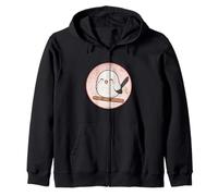 Super Carino Shima Enaga Japanese Snow Fairy Bird Design Felpa con Cappuccio