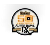 Super Ciotola Ix 1.12.1975 Pittsburgh Steelers 50th Anniversario Ferro / Toppa