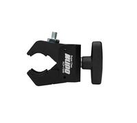 Super Claw clamp Kupo KCP-730B per attacco di attrezzatura video, luci o accessori, compatibile con tubi da 13 a 35 mm, alluminio nero, con fori filettati e portata 6 kg