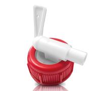 SUPER CLEAN Rubinetto di scarico DIN45 per tanica - Rubinetto dosatore e aiuto di riempimento per detergenti, senza gocciolamento e dosaggio pulito per taniche da 2 l, 5 l e 10 l