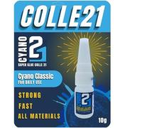 Super Colla ciano Colle 21. Super Colla Cianoacrilato da 10g. colla ciano multi usaggio, colla forte per bricolage e modellismo