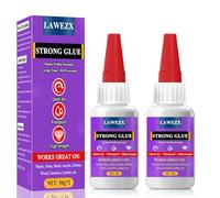 Super Colla Istantanea 100g, LAWEZX Colla Liquida Universale - Trasparente, Impermeabile e Resistente al Calore, Colla Forte per l'Incollaggio Di Plastica, Vetro, Ceramica, Legno, Metallo e Altro