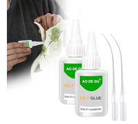 Super Colla50g Super Glue,Super Colla Ultrarapida,Colla Attaccatutto Forte Universale,per Plastica,per Vetro, per Pietra,Oily Welding Glue,Trasparente,gioielli, legno, ecc (2pcs)
