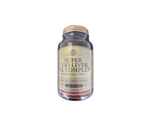 Super Complesso di Olio di Fegato di Merluzzo 60 Capsule Morbide Solgar