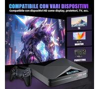 Super Console X2 Pro Console di gioco retrò,EmuELEC4.6+ Android TV 9.0,70000+ giochi,console per videogiochi con oltre 60 emulatori,Plug and Play,uscita 4K HD,WiFi 2.4+5G Regalo per adulti(64G)