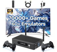 Super Console X3 Pro Console per Giochi Retrò 70000+Giochi 60+ Emulatori,EmuELEC4.6 & Android & CoreELEC 3-in-1 Sistema,2.4G/5G WIFI&BT5 Console di videogiochi portatile,1000M ethernet,S905X3 (256G)