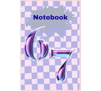 Super cool 6 7 brain rot notebook: 80 lined pages for journaling, homework and general writing gift for children men women