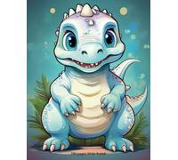 Super Cute Baby Dinosaur Notebook - 8.5x11 Wide Ruled for Kids, 100 Pages for Back-to-School Fun