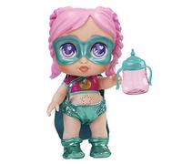 Super Cute - Bambola supereroina Gabi, con biberon magico, vestiti reversibili e accessori, bambola interattiva con luce e suoni, per bambini dai 3 anni (85392), multicolore (ColorBaby